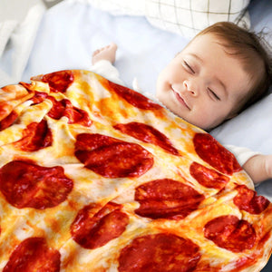 The Funny Pizza Blanket that’s cute, soft and warm!